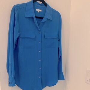 Equipment 100% Silk Button Down (M)